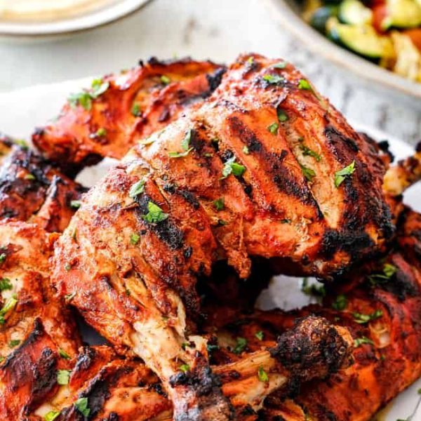 Tandoori Chicken with Cilantro Yogurt Sauce Tandoori Chicken with Cilantro Yogurt Sauce